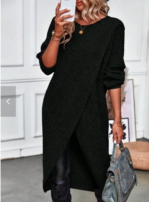 Olivia - Rochie tricotată lungă