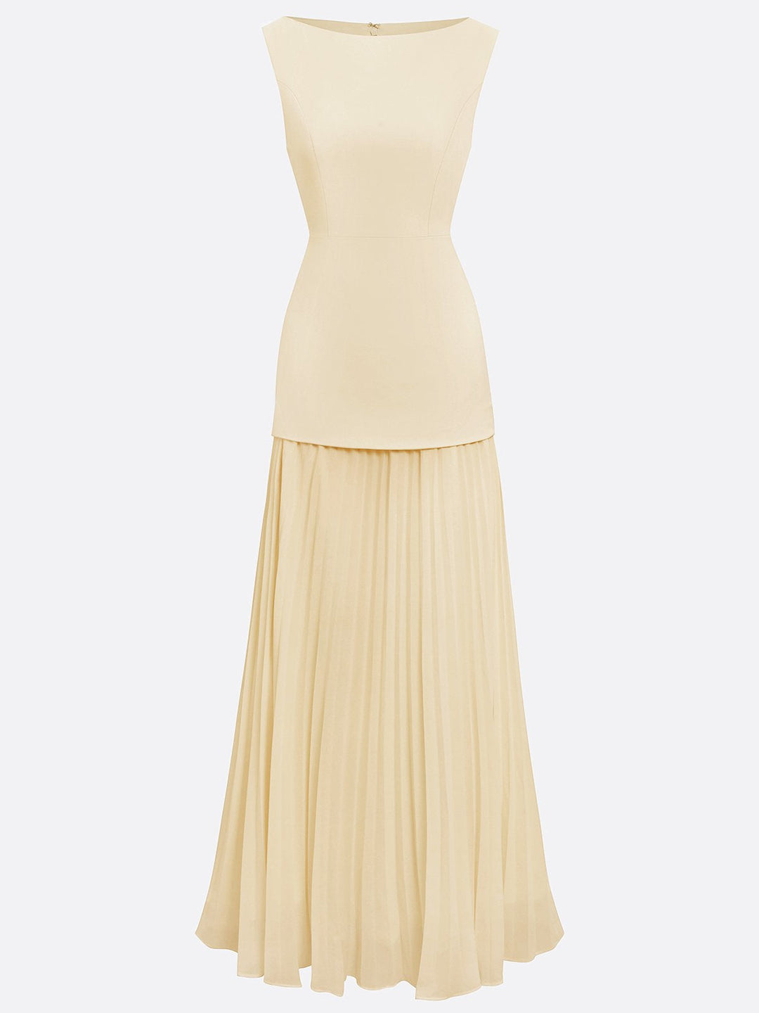 Molly | Rochie lungă plisată